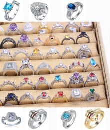 Factory s Clearance Multi Styles 925 Sterling silver men and women Rings Size 6789 Mixed10pcslot4725117