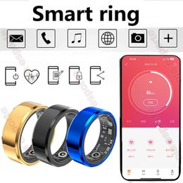 Multifunctional Smart Ring Health Tracker Heart Rate Body Temperature Blood Oxygen Monitor Waterproof Men Women Sleep Fitness 240504