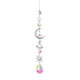 Decorative Figurines Chime Moon Sun Catcher Diamond Prisms Pendant Dream Rainbow Hanging Drop Home Garden Decor Wind Crystal Windchime