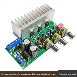 Amplifiers TDA2050+2030 threechannel 2.1 subwoofer power amplifier board finished highpower audio amplifier module 12V