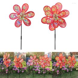 Garden Decorations Plastic Windmills Children Kids Toy Bird-Scaring Wind Spinner 2024 Year Dragon Pinwheel For Outdoor Lawn Yard