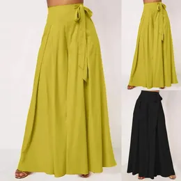 Women's Pants Fashion Elegant Wide-Leg For Women 2024 Comfy Baggy Trousers Oversized Solid Color Loose Long Streetwear