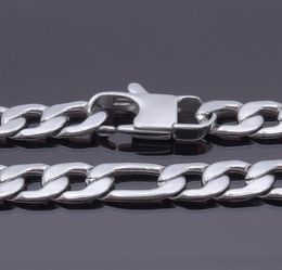 Chains 12mm Width 18039039 36039039 Inches Customise Length Mens High Quality Stainless Steel Necklace Figaro Chain 6649356