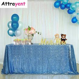 Pads Sequins Table Cover Tablecloth Wedding Birthday Party Dining Coffee Folding Elegant Centrepieces Hotel Decor Rectangular Linen