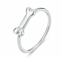 Unique European Women Girls 925 Sterling Silver Cute Bone Finger Rings Size 68 for Christmas Gifts14764812981409