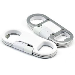 Bottle Opener Keychain Data Cable Portable 3in1 USB Charging Cord for Smart Phone SN58622066820