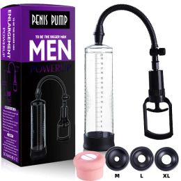 Toys Penis Pump Sex Toys for Men Male Masturbator Penis Extender Penile Vacuum Pump Penis Enlargement Enhancer Massager Ring