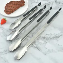 Accessories 1pc Household Stainless Steel Clip Bread Clip Kitchen Tool Pancake Barbecue Clip BBQ Tongs Frying Fish Spatula Clip