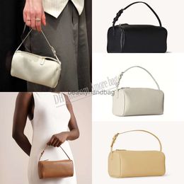 The Row TR Designer Bags Pencil Bag Leather Simple Handbag 90s Cow Leather Penholder Mini armpit Solid Fashion Classic tote bag
