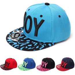 Ball Caps Kids Boy Letter Embroidered Hip Hop C Unisex Snback C Baby Flat Trucker Baseball C Sun Hat For girls dance J240506