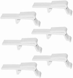 Curtains 6pcs Valance Clip Vertical Blinds Dust Cover Holder Bracket for 11/2" or 19/16" Head Rails Across The Top