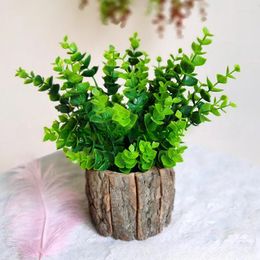 Bottles Desktop Decoration Floral Art Tree Bark Flower Bucket Creative Potted Flowers Arrangement Materials Pastoral Box