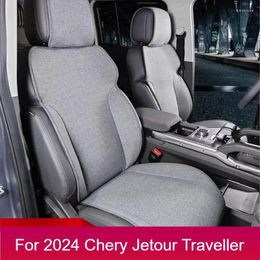Car Seat Covers For Cover Fit Chery Jetour Traveller T2 2024 Linen Material Cushion Interior Decoration Par
