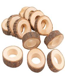 Handmade Rustic Wooden Napkin Rings Set of 30 Vintage Napkin Ring Holders for Table Decoration Thanksgiving Dinner Table Parties1806016