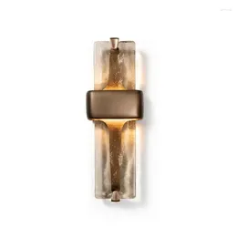 Wall Lamp Loft American Vintage Rustic Designer Living Room Sconces Led Stair Corridor Nordic Bedroom Bedside Home Lighting