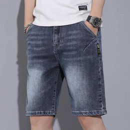 Men's Jeans Summer new mens denim shorts high-quality elastic mens denim shorts suitable for casual denim shorts size 28-38L2405