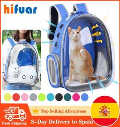 Cat Carrier Bags Breathable Pet Carriers Small Dog Cat Backpack Travel Space Capsule Cage Pet Transport Bag Carrying For Cats L2201014458