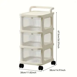 Kitchen Storage Multifunctional Trolley Rack For Bathroom Office And Bedroom - Mobile Snack Solution