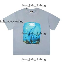 Kith T Shirt Designer T Shirt Mens Doughnut Butterfly Letter Printed Fashion T-Shirts Graphic Tee Men Women Kith Short Unisex Streetwear 100% Cotton Casual 293