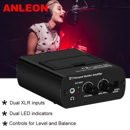 Amplifier ANLEON S1 Wireless InEar Monitor Personal Headphone Amplifier In Ear Amp IEM System Professional For Stage Performances