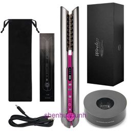 Hair Straighteners Professional Straightener Ceramic Flat Iron Straightening Curling USB Rechargeable Curler Wireless 230602 6KE8