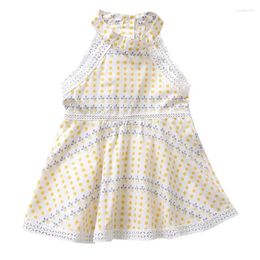 Girl Dresses Girls Dress Cute Full Printed Sleeveless Princess Style Baby Toddler Kids Wedding Party Sundress Beach Holiday Clothes