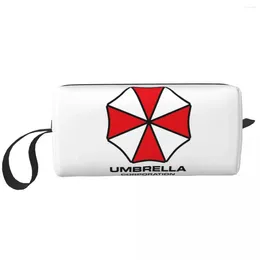Storage Bags Travel Umbrella Corporation Toiletry Bag Kawaii Video Game Cosmetic Makeup Organiser For Women Beauty Dopp Kit Box