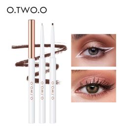 Eyeliner O.TWO.O 1.0MM Fine Eyeliner Gel Pen White Brown Smooth Waterproof Eye Liner Pencil Easy to Draw Long Lasting Eyes Cosmetics