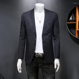 Men's Suits High Quality Fashion Handsome Business Korean Casual Jacket Small Suit Autumn Bright Face Trend Acetate