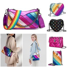 Designer bag cross body Kurt Geiger Heart bags Luxurys handbag shop rainbow bag leather Women Shoulder bag strap Men bumbag travel chain flap tote purse clutch bag