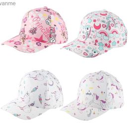 CAPS HATS SOMMER BASEBALL CAP FÖR BARN GIRLER BOYS PANAMA BEACH SUN HAT FÖR BARN TICKEPRITERAD SNAPSHOT HAT Ålder 3-8 WX