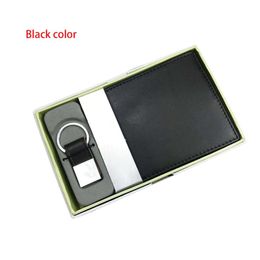 Code 1310 Genuine Leather Men Wallet Fashion Man Wallets and Key Chain set Designer Short Purse With Coin Pocket Card Holders High Qual 203P