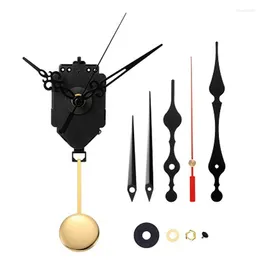 Clocks Accessories Quartz Pendulum Clock Movement Mechanism DIY Kit With 3 Pairs Different Hands For Wall Repair Parts Replacement