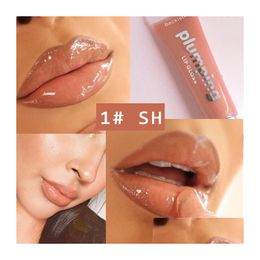 Lip Gloss Moisturizing Plum Lipgloss Cherry Glitter Plumper Makeup Nutritious Mineral Oil Clear Lipstick 6Pcs Drop Delivery Health Bea Dhvcb