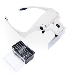 Head Lamp LED Adjustable Light Equipment Microblading Nail Tattoo Art Clamp Permanent Makeup Eyelash Extensions Magnifying Glass1000667