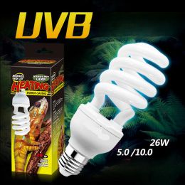 Lighting 26w 220V Energysaving Lamp Reptile Uvb Tortoise Lizard Calcium Supplementation Succulents Ultraviolet Sun Lamp