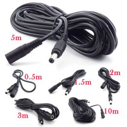 Webcams Female to Male Plug Cctv Dc Power Cable Extension Cord Adapter 12v 20awgpower Cords 5.5mmx2.1mm for Camera Power Extension Cords