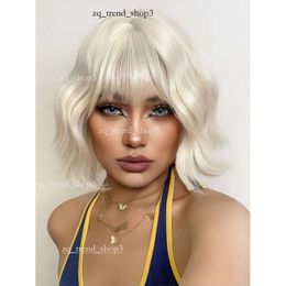 High Temperature Chemical Fiber Wig Europe and America Blonde Daily Short Hair Fashion Casual Halloween Cos Curly Hair 335