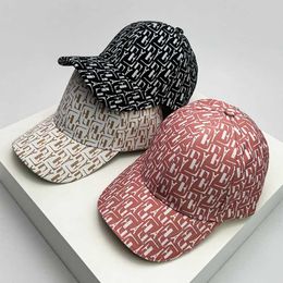 Ball Caps New Houndstooth Letter Baseball Hats Men Women Versatile Sunscreen Casual Breathable Fashion Outdoor Sport Korean Snback Cs J240506