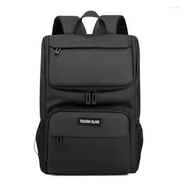 Backpack Nylon Waterproof Laptop Back Pack British College Business Travel Backbag Men's Black Grey Teen Student Schoolbag Male