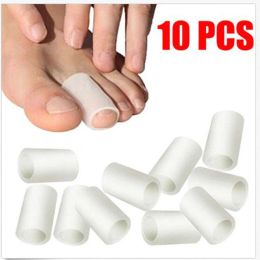 Tool 10 Pcs Silicone Gel Finger Tube Protector Toe Sleeves for Friction Pain Relief Foot Care Tool Finger Protect