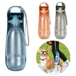 Dog Bowls Feeders Water Bottle For Small Medium Big Dogs Portable Leak Proof Foldable Puppy Drinking Cup Outdoor Travel Chihuahua Pet Supplies H240506