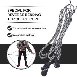Arrow Universal Portable Archery Stringer Bow String Install Auxiliary Tool Rope Cord for Recurve Compound Bow Accessories Grey