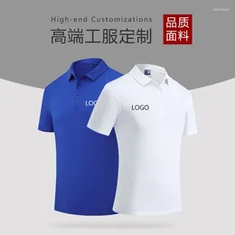 Men's Polos Customised Polo Shirt Advertising T-shirt Corporate Culture Lapel Work Embroidered Logo Printing