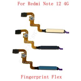 Scanners Original Fingerprint Sensor Button Flex Cable For Xiaomi Redmi Note 12 4G Power Key Touch Sensor Scanner Repair Parts