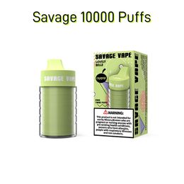 Savage Vape Disposable Vapes Puff 15000 10000 Puffs 25ml E Cigarette Adjustable Airflow 2% 3% 5% 10 Flavors Prefilled Cart Taste Device Mesh Coil 650mAh Battery Pen