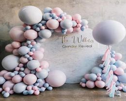 Baby Gender Reveal Party Supplies Balloon Arch Garland Kit Pastel Macaron Pink Blue Latex Balloons Decoration Favour Baby Shower T28315867