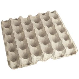 Carriers Hen Egg Trays 30 Hole Paper Flats Chicken Cardboard Egg Cartons Hatching Craft Poultry Egg Tray Turnover Crate farm animals