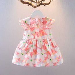 Girl's Dresses Summer Baby Girl Dress+Bag Doll Collar Toddler Birthday Princess Dress Sleeveless Wedding Party Costume Children Clothing