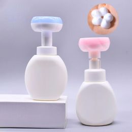 Dispensers 300ml flower mousse frothing bottle pressed children's hand soap bath gel dispensing bottle plastic foam bottle